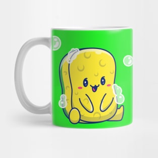 Cute Sponge With Bubble Cartoon Mug